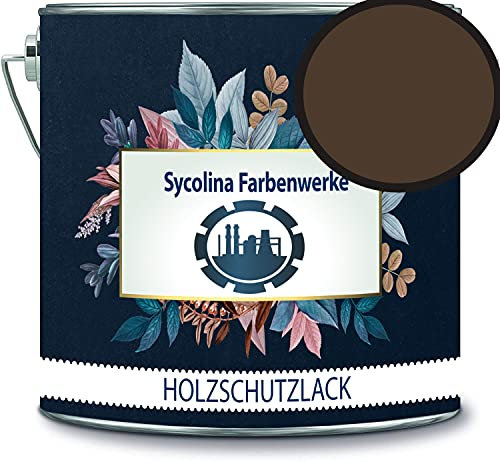 Sycolina - Vernice protettiva per legno, resistente alle intemperie, protezione a lungo termine dalle intemperie, colore di protezione per legno RAL 8014, colore: marrone sepiabraun