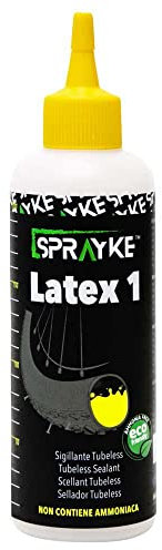 SPRAYKE Cvb1145 Sellador tubeless Spray Latex 1 200 ml, Unisex Adulto, Negro