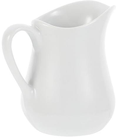 Taza de Leche de Cerámica de Color Claro, Jarra Pequeña para Bebidas | Café y Pudín, Portátil y Duradera, Estilo Creativo para Mesa y Obsequio de Inauguración