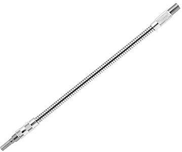Elektrische Bohrmaschine Schraubendreher Schlangenaufsatz Flexibler Schlauch Kardanwelle Anschluss 1/4 6,35 mm Flexible Metall Verlängerungsstange Verbindungswerkzeug LS22 200 mm