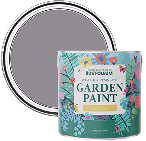 Rust-Oleum Purple Mould-Resistant Garden Paint In Matt Finish - Iris 2.5L