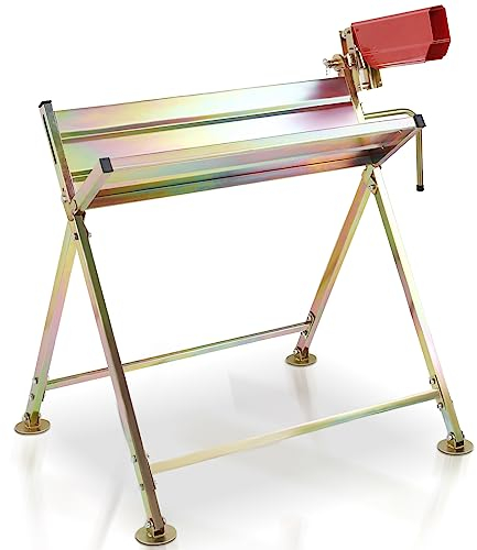 Yakimz Sägebock mit Kettensägenhalterung - Klappbarer Sägeständer für Sägewerke und Werkstätten -81x72x78,5 cm, Bis zu 150 kg belastbar