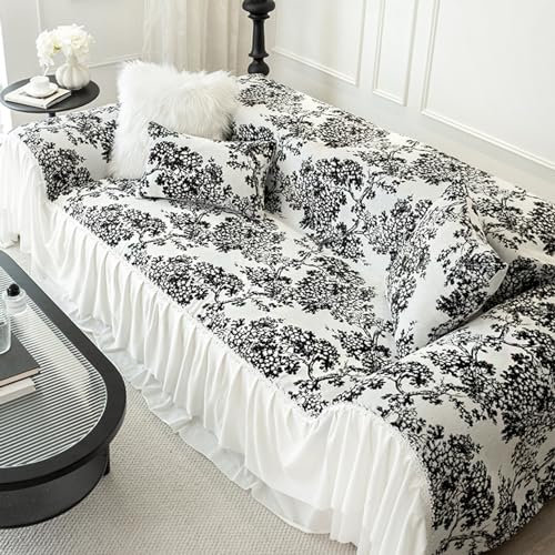 ZQKJLH Sofabezug, Überwurf, groß, 2- oder 3-Sitzer, gewebte Sofa-Überwurfdecke, wendbarer Sofaüberwurf, Sofabezug for Sofas, Couch, Zweisitzer, Doppelbett und Sessel (Size : 2pc-30 * 50 Pillow Cover)