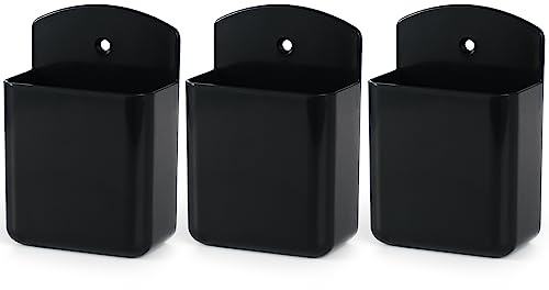 3-Pcs Wandhalterung Fernbedienung Halter TV Controller Selbstklebender Marker Halter, Stift Behälter für Home Office Schule (Schwarz)