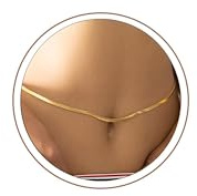 TINGN 1-3 Stück Bauchkette Gold Damen - 18K Gold Vergoldet Layered Taillen Kette Boho Body Chain Geschichtete Bauchkette Verstellbare Sexy Bikini Taillenkette Sommer Taillenschmuck für Frauen Mädchen