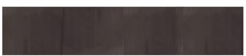 vidaXL Teppich Rechteckig Dunkelbraun 80x400 cm Bambus