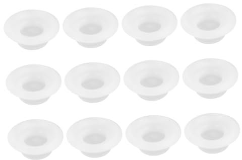 BIUDECO Arandelas Para Botellas Cierre Abatible 12 Unidades Sellado Resistente Junta De Silicona Blanca Para Botellas De Cerveza Casera Uso Doméstico Práctico