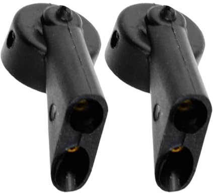 Rynplex Rear Windscreen Wiper Arm Nut Bolt Cap Cover Washer Nozzle Jet, for Audi, A1 Sportback A3 8P 8V A4 B6 B7 B8 B9 A6 C6 C7 Q3 Q5 Q7 windshield rear wiper washer nozzle spray jet(2pcs Nozzles)