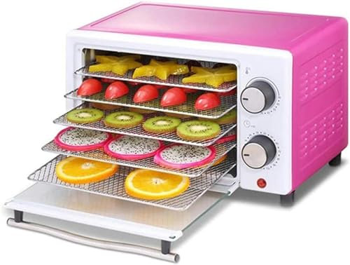 AFLEPCBRQ 5 Vasche di Disidratatore Alimentare Frutta Vegetale Erbe Asciugatura di Carne Asciugacapelli per Alimenti per Alimenti