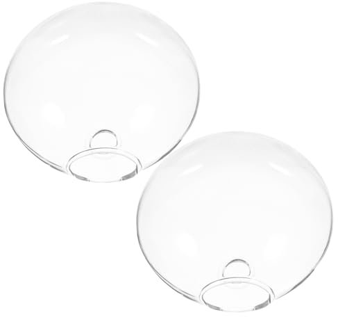 HOLIDYOYO Jarrón Hidropónico Colgante De Pared 2 Unidades, Macetas De Vidrio Transparentes para Plantas Hidropónicas, Diseño Ahorra Espacio para Decoración Interior y Exterior