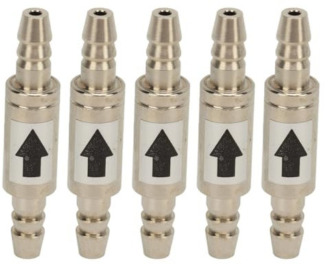 Natudeco 5Pcs Check Valve 1 Way Check Valve Fish Tank CO2 Check Valve for Fish Tank Aquarium Zone Generators