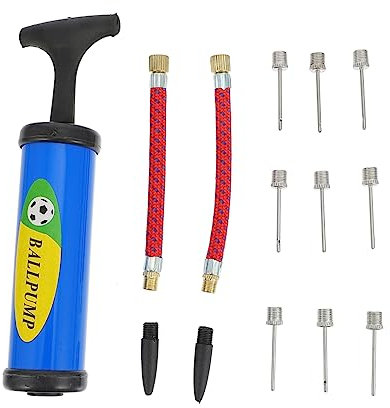 POPETPOP Mini Manual Inflator Kit Portable Football Basketball Pump Set Balls Inflator Kit Blue