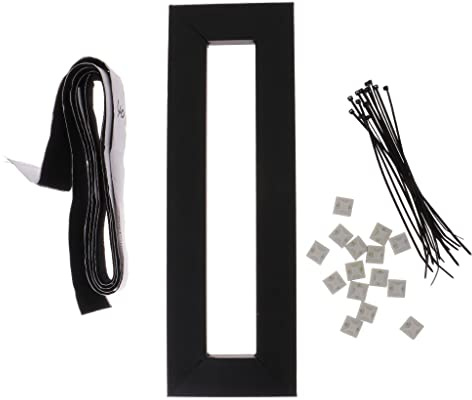 Guitar Effects Pedal Board 40x13cm Pedalboard w/Adhesive Tape & Fasten Ties