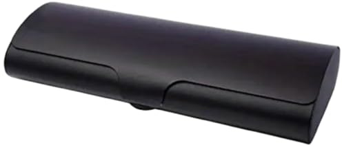 Boolavard Aluminiumglasögonfodral hårt skal glasögonfodral ultralätt stor storlek låda frostat matt glasögonfodral 156 x 60 x 28 mm, Svart, en storlek