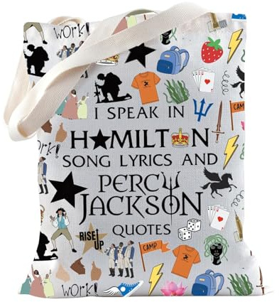 TSOTMO Hamilton Merch Percy Jackson Merch Percy Jackson Cadeau musical pour les amateurs de musique Hamilton Cadeau musical PJO