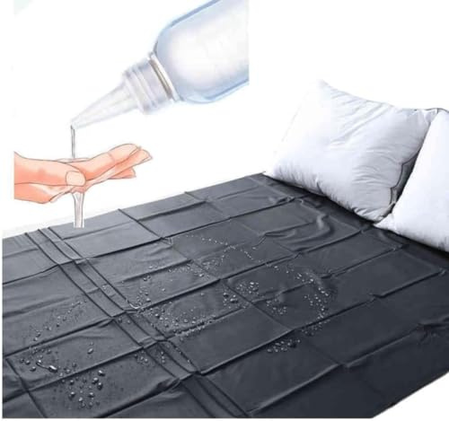 GAFENO Copriletto da Gioco in plastica Nera Impermeabile in PVC, per Evitare Che Il Materasso Si bagni 25062835