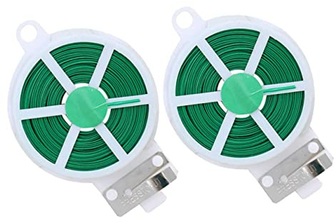 TINEASUR 2 Rouleaux Attaches de Jardinage Fil de pour Plantes Fixation DIY pour Vignes et Arbustes Accessoire Pratique pour Jardinage
