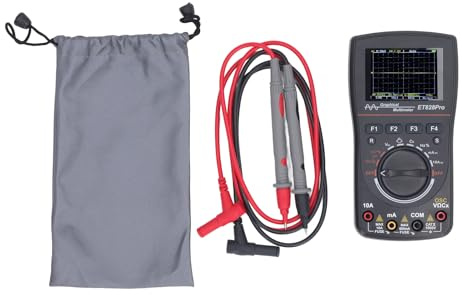 2 en 1 50Msps 2,4 pouces écran couleur 6000 compte 10Mhz poche oscilloscope multimètre