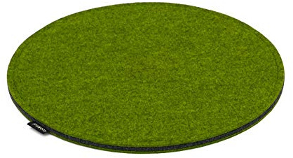 Rob&Raf Sitzkissen 40cm Sitzauflage Stuhlauflage Filzauflage Filz Melange Grün 3 Schichten Rund Modern 11mm Stuhl Garten Zuhause