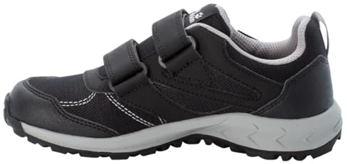 Jack Wolfskin Woodland Texapore Low Vc K Sneaker, Phantom/Grey, 33 EU