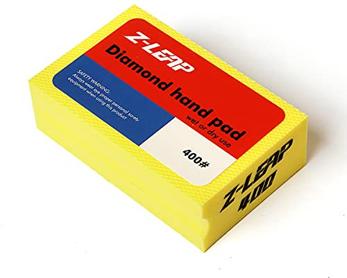 Z-LEAP Diamant-Handpolierpads für Glas, Marmor, Beton, Schaumstoff, Schleifblöcke für Körnung 400