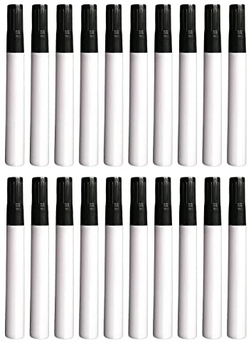 SM SunniMix 10x Leere Marker leerer Whiteboard-Stift Leere befüllbare, Leere Lackstift-Marker Füllen Sie mit Ihrer eigenen Kunst - Weißer Stab schräg