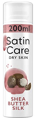 Satin Care Intimpflege Rasiergel Damen (200 ml), Gel Shea Butter Silk, Geschenk für Frauen