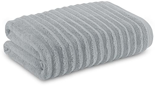Towelogy Bamboo Extra Large Bath Towels (90x140cm, 1 Pack) - Highly Absorbent & Fast Drying Bath Sheets OEKO-TEX CERTIFIED (Silver, 1)