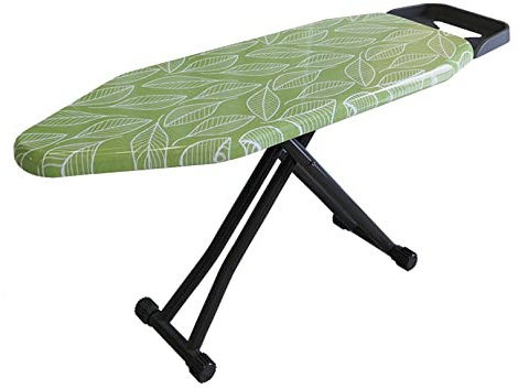Großes Bügelbrett, Faltbares Bügelbrett, Bügelbrett Mit Bezug Und Polster, 6-Fach Höhenverstellbar, Mit Einziehbarer Bügeleisenablage, 4 Robuste Stahlbeine, Für Den Einsatz In Der Waschküche Oder Im