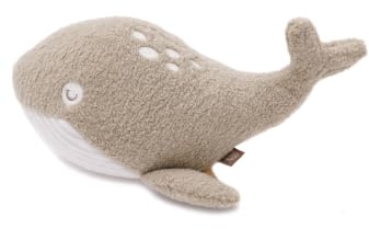 Jollein Kuscheltier Whale - Knisterspielzeug - Rassel - Babyspielzeug zum Greifen - Wal