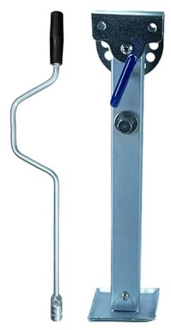 Anhänger-Wagenheberständer, Anhänger-Stabilisator-Wagenheber - Teleskop-Anhängerheber mit Drop-Bein - Hochleistungsstabilisator für Motorradanhänger, Stützbeine für Wohnwagenanhänger, Aluminium-Nivell