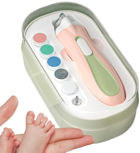 Cura delle unghie generico per bambini: lima per unghie portatile per | bambini, tagliaunghie per | Strumento elettrico multifunzionale per la cura delle unghie, lima per unghie con luce a