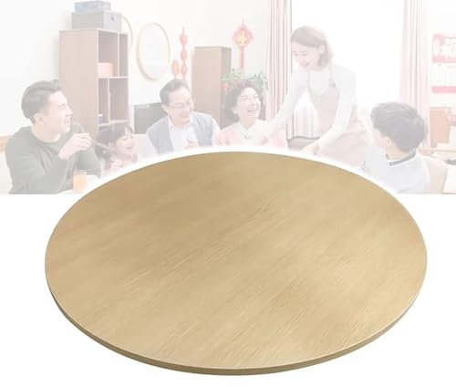 Plateau Tournant En Bois pour Table De Salle À Manger De 60-100cm, Plaque De Service Rotatif 360° Rond Plateaux Tournants pour Table(Wood,60cm/24in)