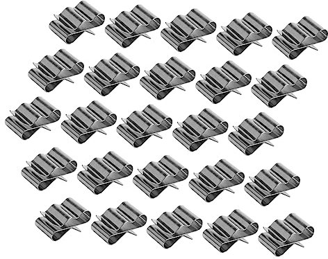 TEMPNAP 50stücke Kabelklemmen Edelstahl Photovoltaik Kabelhalter Selbstklebend Kabelschellen Kabelclips