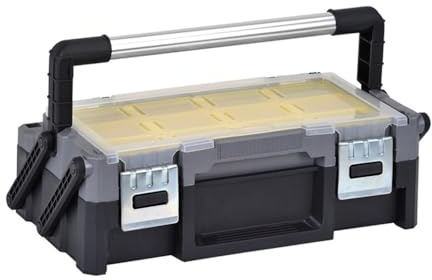Mehrschichtige, faltbare Werkzeugkiste mit mehreren Fächern und unabhängigen, abnehmbaren Teileboxen zur Aufbewahrung von Zubehör for Hardware-Reparaturwerkzeuge(Medium)