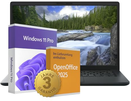 Notebook Laptop Latitude 5400 • 14 Full-HD • CPU Intel Core i5 8th Generation • 16 GB RAM • 512 GB SSD • Windows 11 Pro • mit 3 Jahren Garantie • OpenOffice 2025 • Windows Defender Antivirus