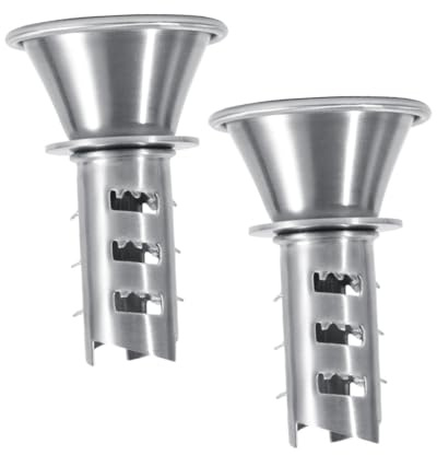 GALPADA 2 pièces Manuel Acier Inoxydable pour Citron Orange et Autres Fruits Extracteur de Jus Compact et Pratique pour Boissons Rafraîchissantes