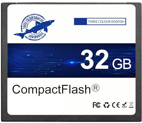 Dogfish Carte Mémoire Compact Flash 32Go 400X Carte CF pour Photographie Professionnelle