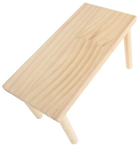 ibasenice Holzplattform für Kleintiere Stabile Hamster Spielplattform aus Natürlichem Holz Multifunktionale Etagen plattform für Zwerghamster Rennmäuse und Meerschweinchen Sicheres Zubehör