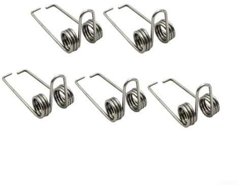 Brass Instrument Valve Spring Set – 5-Piece Iron Water Key Spring for Trumpet, Trombone & Alto Saxophone – lasting Metal Valve Springs for Brass Gear(Trombone)