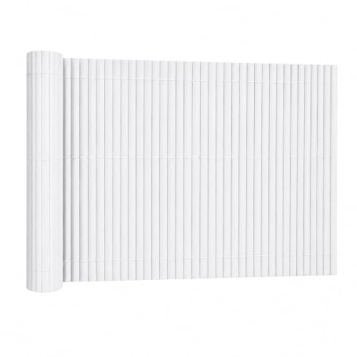 Acomoda Textil - Cañizo de Ocultación PVC Doble Cara para Jardín, Terraza y Balcón, Valla de Privacidad Enrollable para Vallas y Cercados, Fácil Instalación y Alta Resistencia. (Blanco 20 mm, 1.5x3 m)