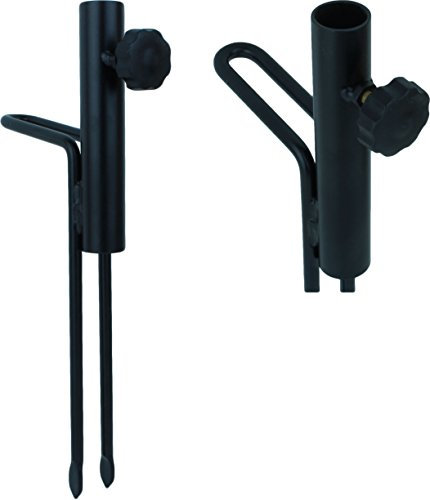 Storfisk fishing & more Schirmhalter aus Robuster Metall Doppelfuß Schirmständer mit stabilen Fußtritt