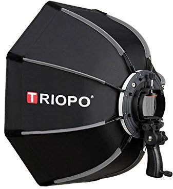 Triopo 90 cm/88,9 cm di profondità ottagonale ombrello Softbox Speedlite flash staffa per Canon Nikon