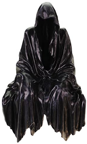 Joh. Vogler GmbH Kantenhocker Sensenmann Grim Reaper ohne Gesicht 23 cm schwarz Figur