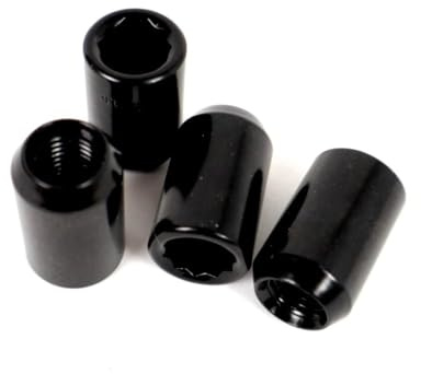 OMP Speed - Set di 4 dadi ruota, M12X1.25, a forma di stella, lunghezza 36 mm, alta resistenza e facile installazione