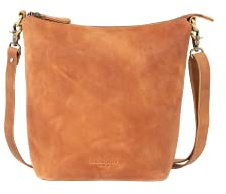 HOLZRICHTER Berlin - Umhängetasche aus Leder für Damen (No 2-3), Schultertasche 30x22x12cm, Echtleder Crossbody Bag, Handtasche für Alltag & Büro in Schwarz & Braun
