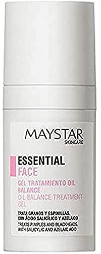 MAYSTAR Skincare - Gel Oil Balance Essential Para Granos Y Espinillas - Ácido Salicílico Y Azelaico, 15 Mililitro
