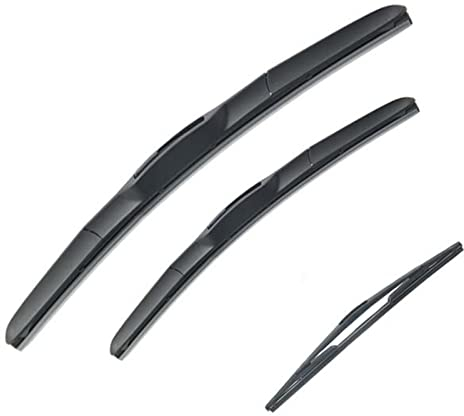 Scheibenwischer Scheibenwischerblätter Für Opel Für Corsa C Schrägheck 2000-2006 Vorne Hinten Wischer Auto Heckscheibenwischer (Größe : LHD)