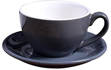 MOEENS Tazzine Da Caffè,Caffe Con Piattino 220ml ceramica tazze di caffè tazza di caffè Set Semplice Cappuccino Coppe Fiore Latte Mug Decorata (Size : 220ml, Color : G304865)