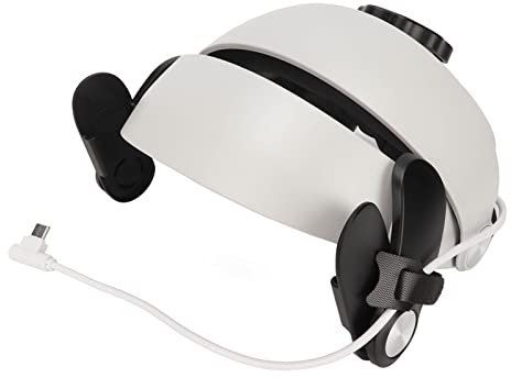 Sangle de Tête VR Réglable avec Batterie 5300mAh pour2, Conception Respirante (Type de Batterie MQ2)